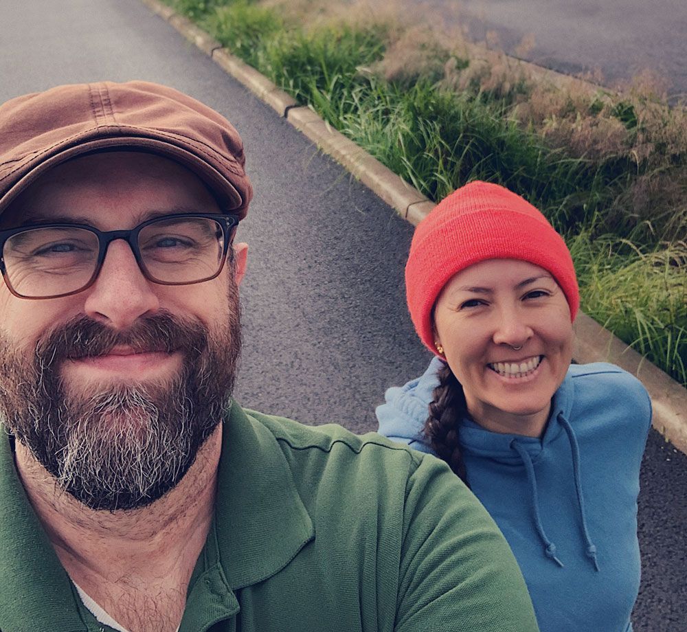 On the trail together